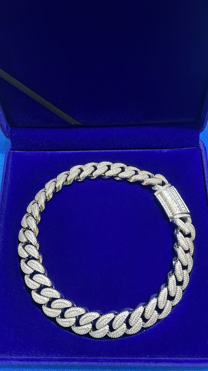 Baguette Cuban Link Chain | Iced Out Cuban Chain