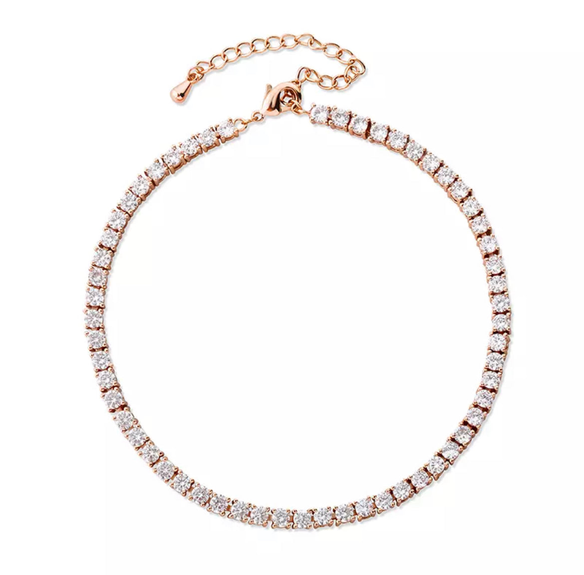 4mm tennis chain anklet
