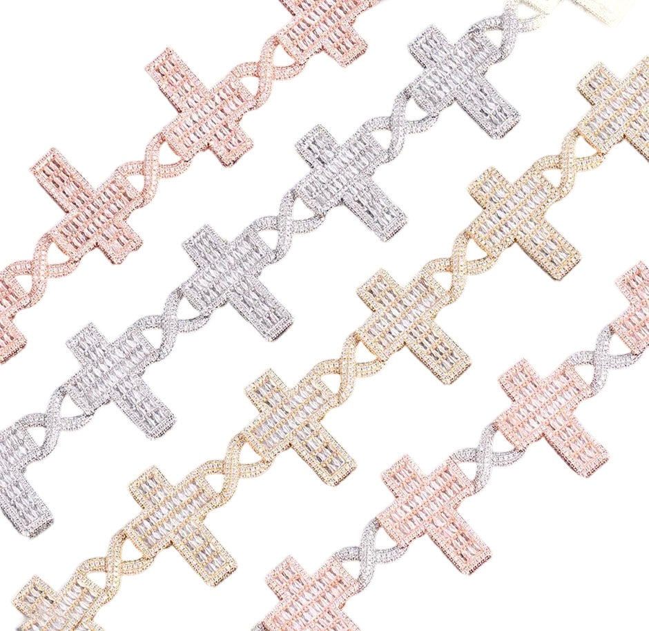 Image of Infinity Cross Cuban Chain. 