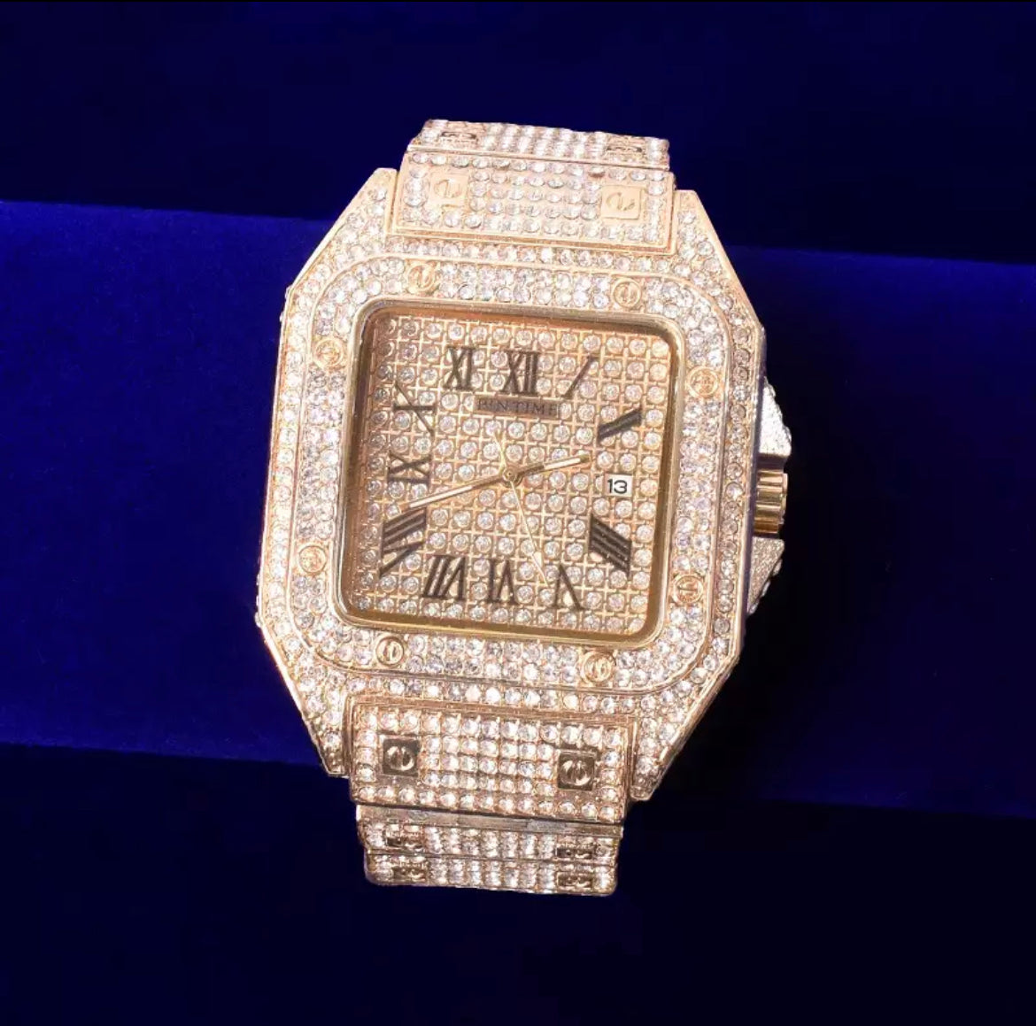 Iced Square Watch