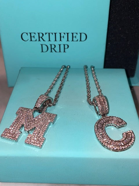 Iced Out Letter Pendants