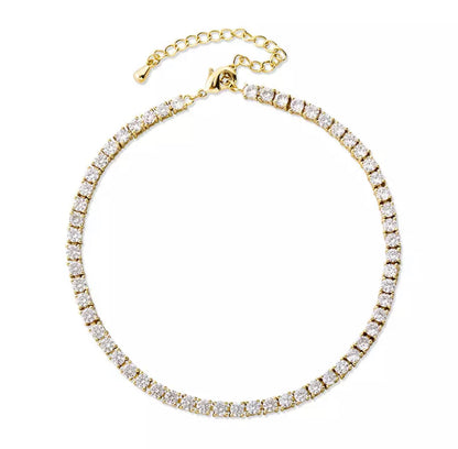 4mm tennis chain anklet