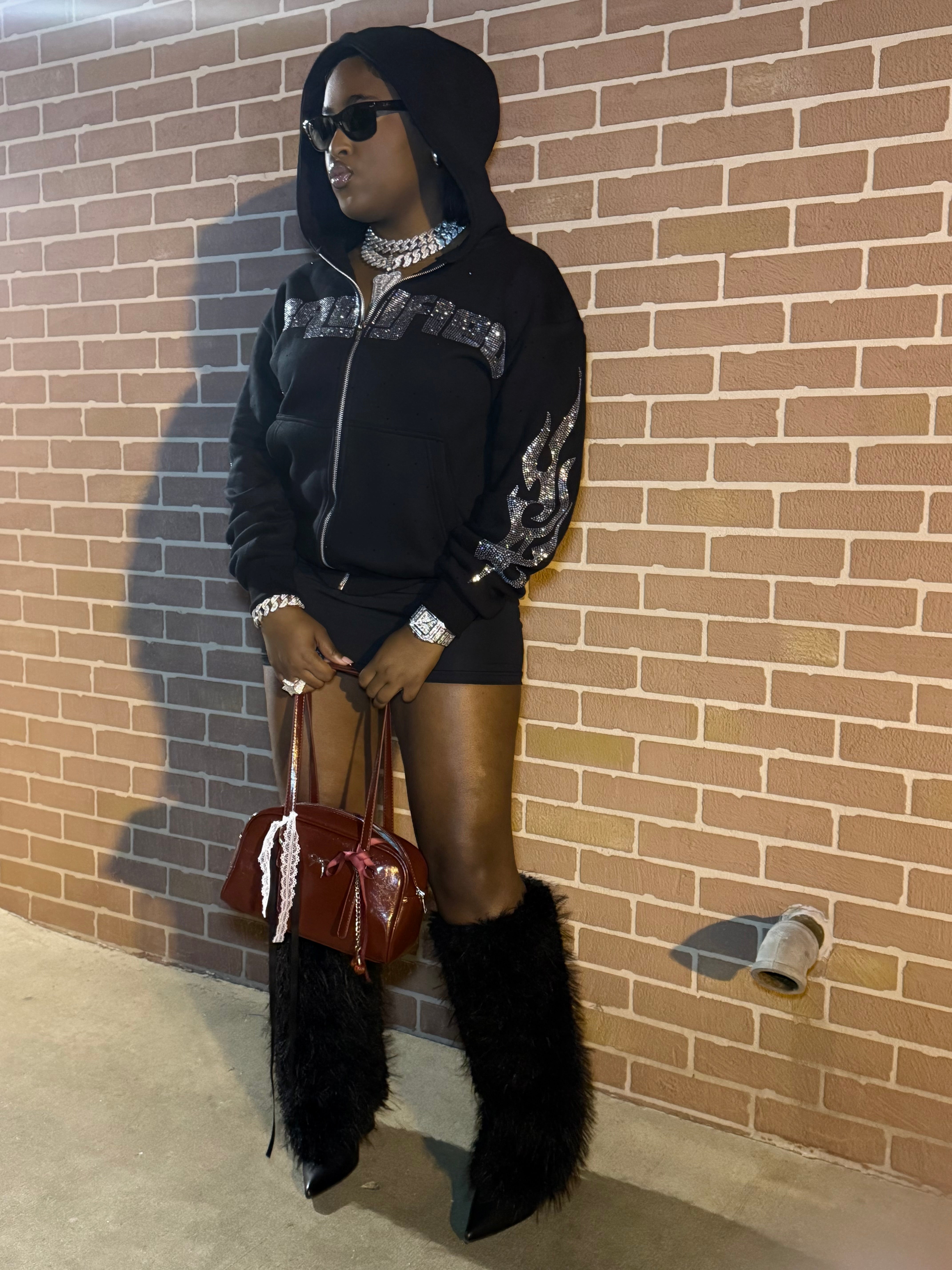 Certified - No L's , Just Lessons Rhinestone Hoodie – Certified Drip