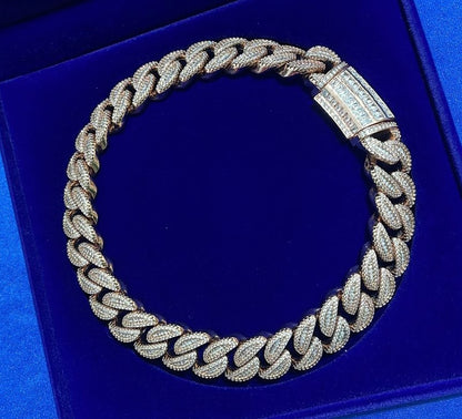 Baguette Cuban Link Chain | Iced Out Cuban Chain