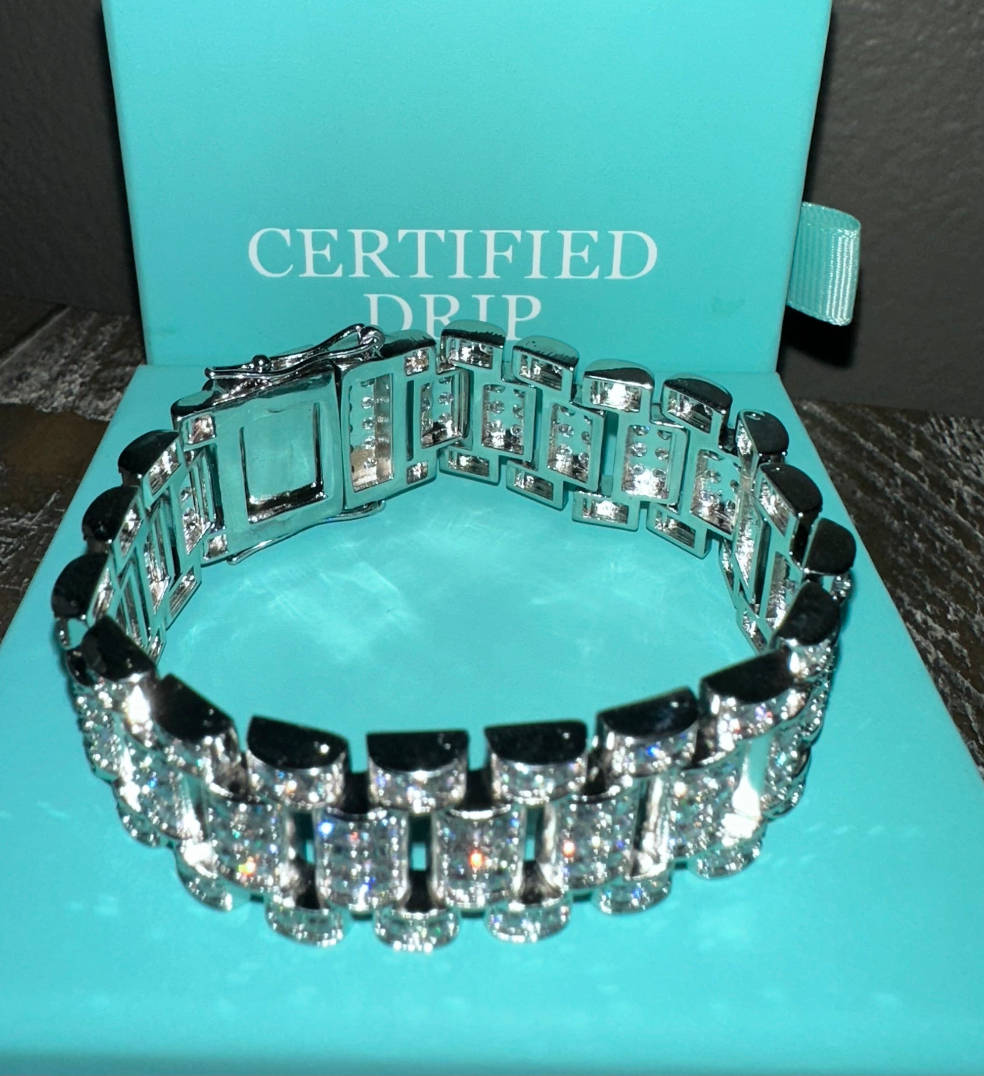 Iced out 2025 watch band