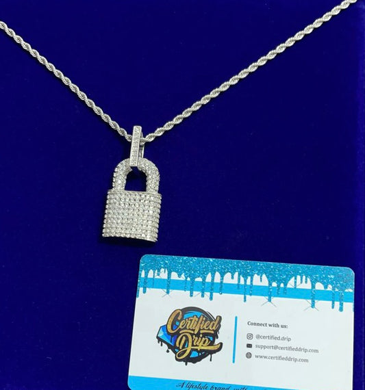 Image of Icy Lock Pendant. 