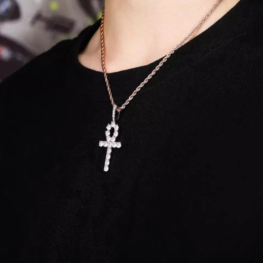 Iced Anchor Pendant-Certified Drip