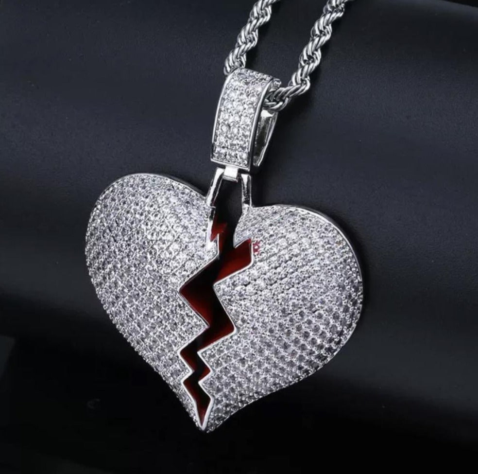 Heart On Ice Pendant-Certified Drip