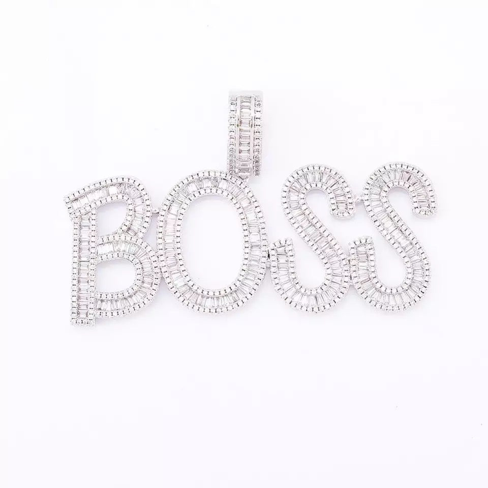 Baguette name pendant-Certified Drip