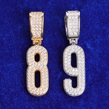 Iced Number Pendant
