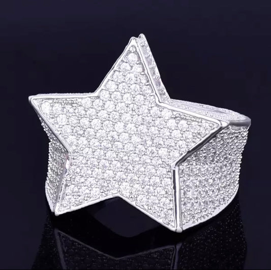 Iced Star Ring