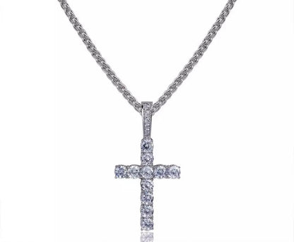 Iced out cross pendant