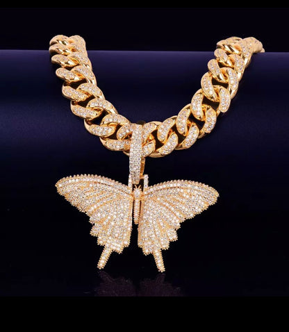 Icy Butterfly Cuban-Chain Bundle