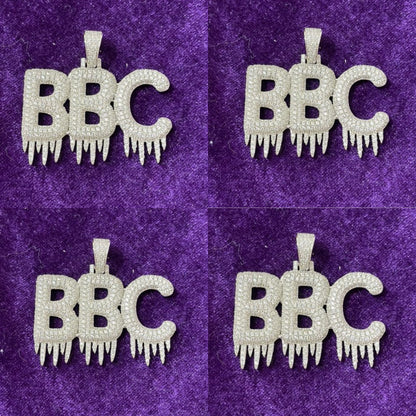 Drip Custom Name Pendant (Ships in 2-4 weeks)