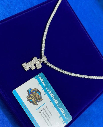 Iced 3 Layer Letter X Tennis Chain Bundle