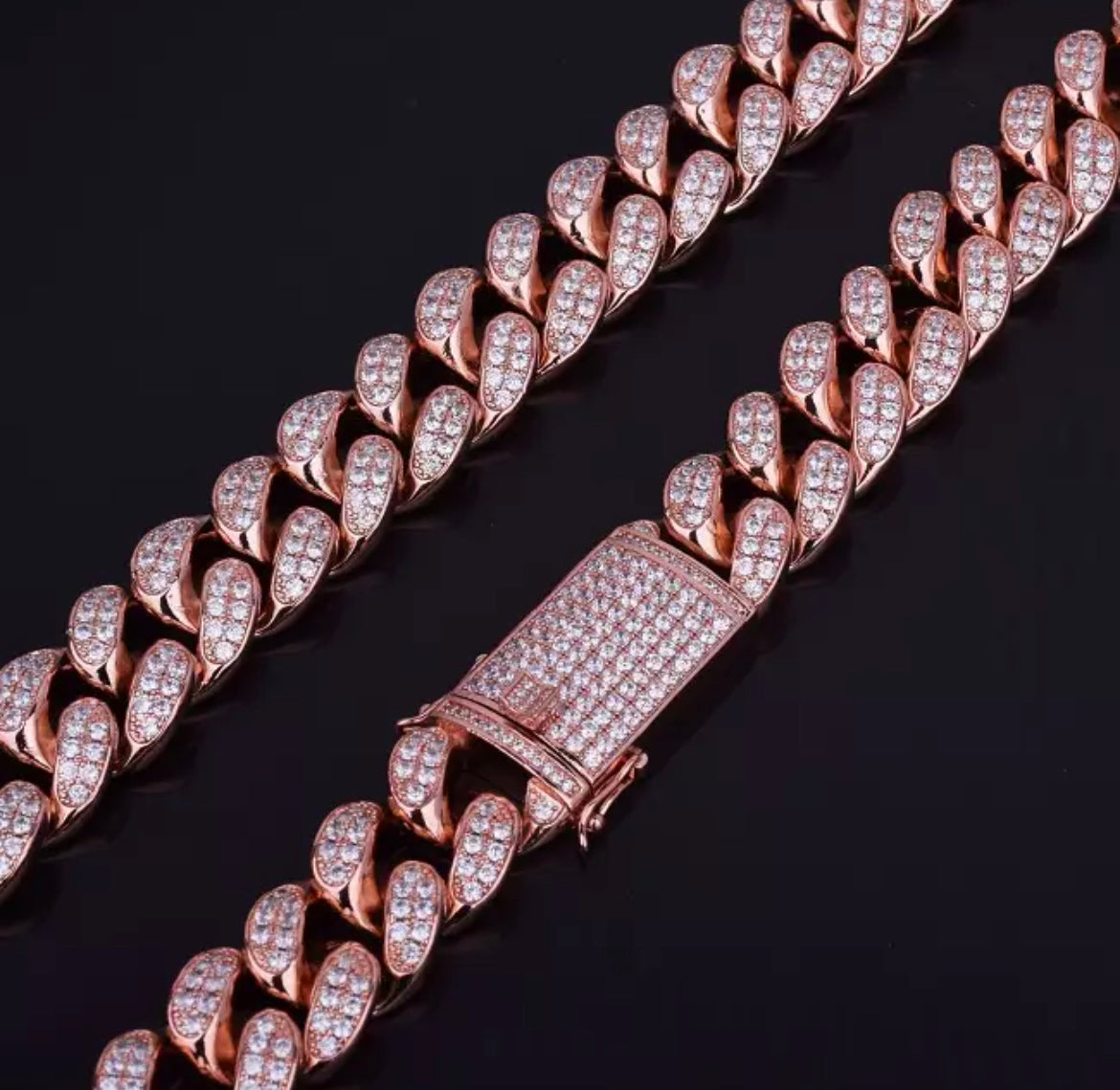 20mm Iced out Miami Cuban Link Chain