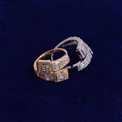 Icy Baguette  Ring