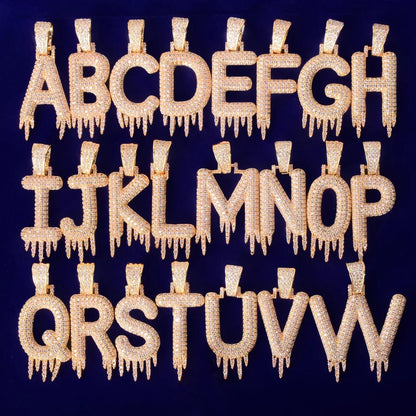 Icy Drip Letter X Tennis Chain Bundle