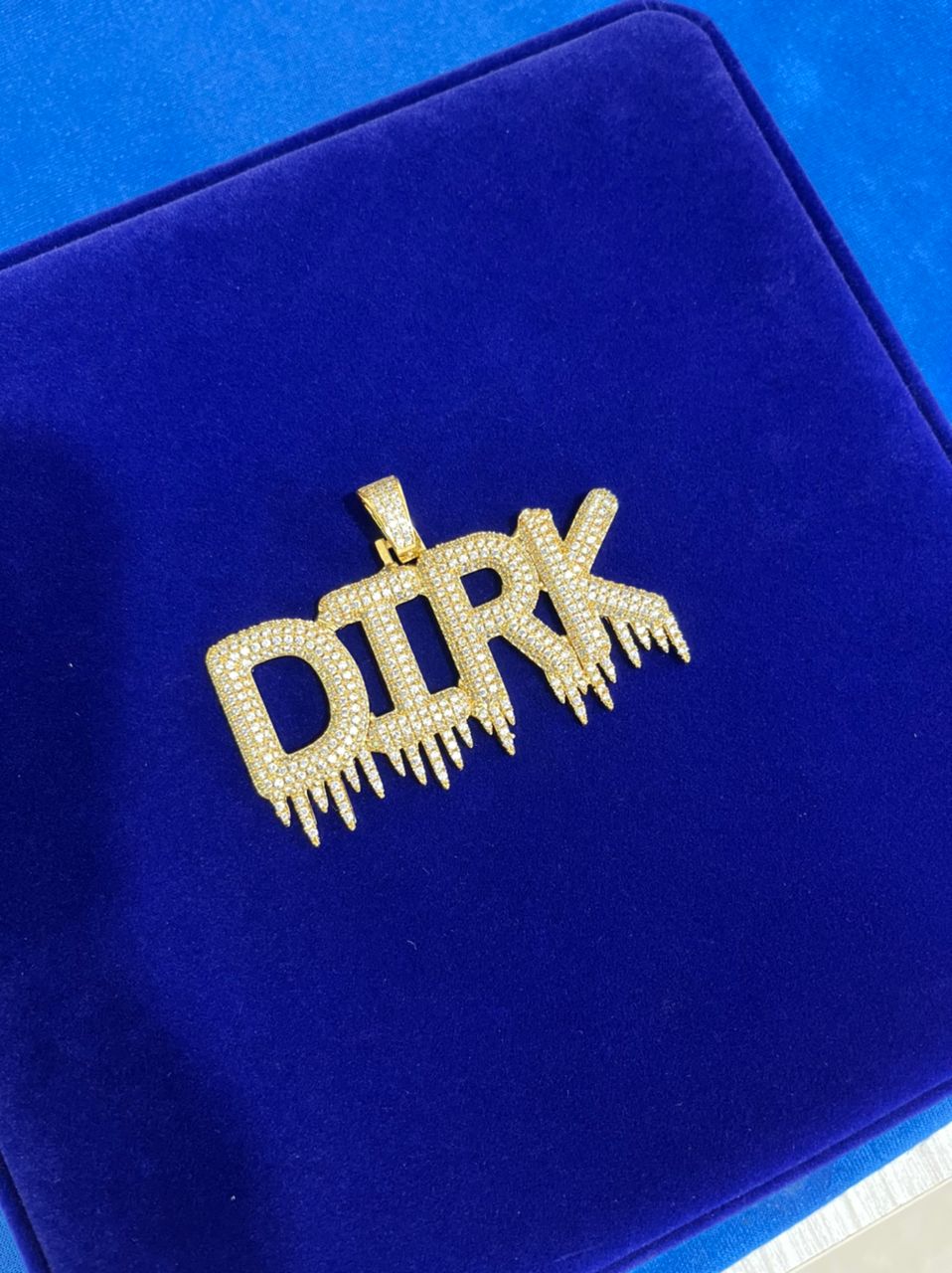 Drip Custom Name Pendant (Ships in 2-4 weeks)